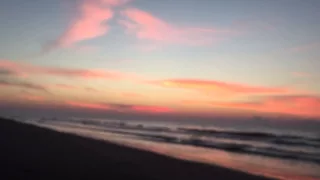 Beach sunrise time lapse-Galveston Texas
