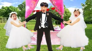 또치와 별이의 웨딩드레스 입고 케이크 만들기 놀이 Star and Ddochi pretend play Wedding Party