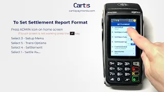 How to Set Settlement Report Format on an Ingenico Desk 5000 or Move 5000 Credit Card Terminal