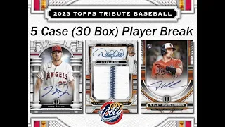 CASES #1-2    -   2023 Topps TRIBUTE 5 Case (30 Box) Player Break eBay 07/13/23