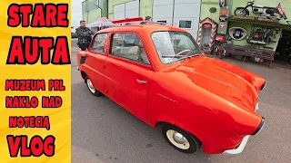 We are starting old cars at the Museum of the Polish People's Republic in Nakło nad Notecią