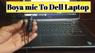 HOW TO USE BOYA BY-M1 MIC TO DELL LAPTOP | CONNECT EXTERNAL MICROPHONE TO PC OR LAPTOP | HINDI 🔥