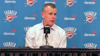 Thunder - Billy Donovan on Thunder's win over Memphis, Corey Brewer and Paul George