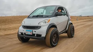 Lifting my Smart Car!!