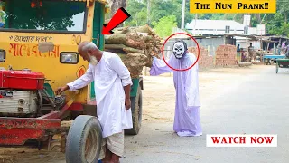 Ghost Attack Prank at Day || The ''Nun Prank'' On Public Reaction! Part-3