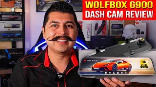 Wolfbox G900 Mirror Dash Cam Review (4K, 2K, HD, GPS, Park Mode, Time Lapse, Park Assist, 12")