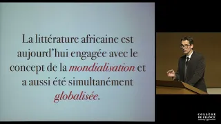 Lettres noires : des ténèbres à la lumière (6) - Alain Mabanckou (2015-2016)