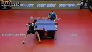 Hugo Calderano vs Patrick Franziska (Hungarian Open 2018)
