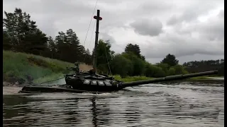 Подводное вождение танков в Бурятии