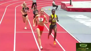 1:05.63s!!! | Femke Bol Breaks the 500m World Record at the New Balance Indoor Grand Prix 2023...