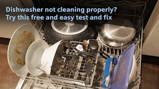 Dishwasher not heating up or cleaning properly? Try this free and easy test and fix