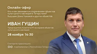 Онлайн-эфир с председателем Комитета РТ по охране объектов культурного наследия Иваном Гущиным