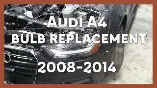 AUDI A4 Headlight Bulb Replacement - (2008-2014 B8 / B8.5)
