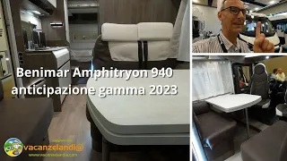 Benimar Amphitryon 940 mod 2023: un motorhome sotto i 7 mt con 5 posti letto, ideale per la famiglia