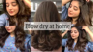 Blow dry look with straightener | my secret technique for perfect bouncy hair at home