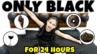 Using Only Black Colour For 24 Hours || Black Only Challenge || #LearnWithPari