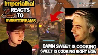 TSM Imperialhal reacts to IGL Sweetdreams's hilarious decisions at ALGS SCRIMS