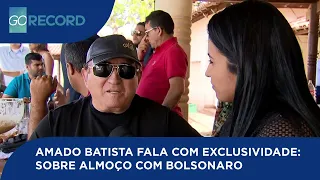 AMADO BATISTA FALA COM EXCLUSIVIDADE: SOBRE ALMOÇO COM BOLSONARO