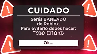 RÁPIDO, Haz ESTO o serás BANEADO de Roblox...