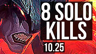 AATROX vs VLADIMIR (TOP) | 8 solo kills, 400+ games, Dominating | EUW Master | v10.25