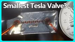 Worlds Smallest Tesla Valve? - Shrinky Dink (Shrink Film) Microfluidics