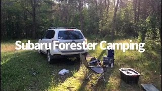 Simple Camping set up in a Subaru Forester (or any SUV)