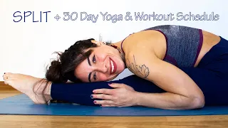 Get Up and Flow SPLIT / Front Splits Flow + 30 DAY MORNING YOGA & WORKOUT CHALLENGE