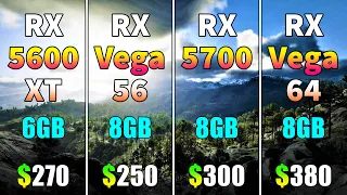 RX 5600 XT vs RX Vega 56 vs RX 5700 vs RX Vega 64 | PC Gaming Benchmark Test
