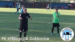 "PANE ROZHODČÍ, VY JSTE ALE VŮL." | FK Křešice-SK Dobkovice 3:1 sestřih | 1.B třída Ústecký kraj