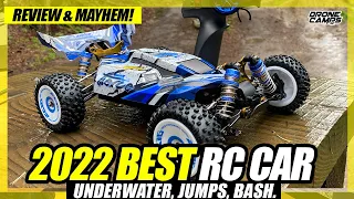 BEST RC CAR! - WLTOYS 124017 Brushless Buggy - Survived Underwater! Mud! & 40ft Jumps Review 🏆