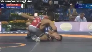 1/16 F (GR) 66 kg , M. ARUTYUNYAN (ARM) df  M. VLADIMIROS (GRE)