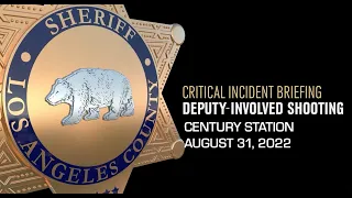 Critical Incident Briefing - Century Station, 08/31/22