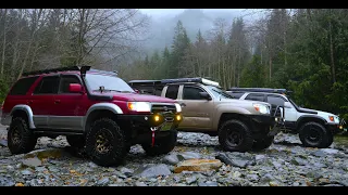 Toyota 4Runner Off-Road ASMR: Conquering Challenging Terrain in the Rain and Snow