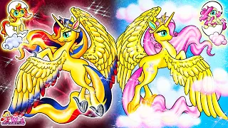 MY LITTLE PONY Contest: Sunset Shimmer VS Fluttershy Angel And Demon Adorable Twins | Annie Korea