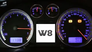 VW Passat W8 4.0 Exhaust sound Straight pipe, Acceleration, INSANE SOUND