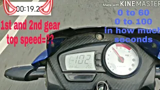 Apache rtr 160 2v bs4 :Performance ride | Top Speed Test with 1st and 2nd gear| 0 to 60 and 0 to100