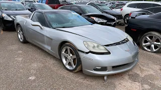 Copart Walk Around 5-20-21 + $2250 C6 Corvette 6spd Manual!!