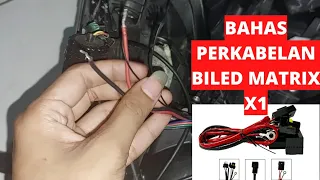 Begini perkabelan mini biled matrix x1 dan d2 laser di motor mio m3