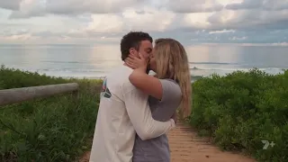 Dean & Ziggy kissing on the beach