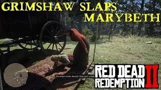 Miss Grimshaw slaps Marybeth Savagely in the Face - #rdr2 #shorts
