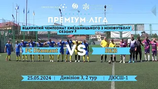 FC Diamant – ВКВ - 1:9, ПРЕМІУМЛІГА з мініфутболу, 3 Дивізіон, 2 тур (26.05.2024)