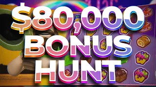 OPENING AN INSANELY LUCKY💥 $80,000 BONUS HUNT 💥 (33 Different Bonuses)