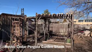 Rustic Cedar Pergola Garden Shade