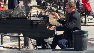 Piano Man in Washington Square Park.