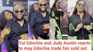 Yul Edochie and Judy Austin react to may Edochie trade fair, Judy Austin only job is Yul Edochie