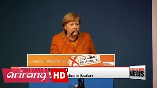 Merkel's conservatives win Saarland vote in boost for national campaign