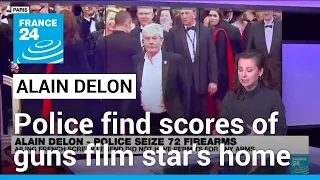 Police find scores of guns at French star Delon's home • FRANCE 24 English