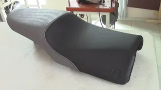 Motorcycle Seat in Leather - Part 2  Automotive upholstery