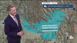 Idaho News 6 Forecast: Windy Monday with cooler weather ahead