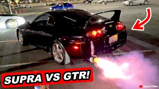 CRAZIEST 2 Step Competition! Mk4 Supra vs R34 Skyline GTR vs R35 vs Aventador vs Mustang vs Corvette